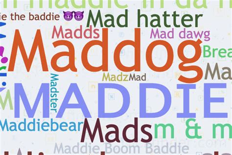 funny nicknames for the name maddie|Nicknames for Maddie ️ ♡★ᴍᴀᴅᴅɪᴇ♡★, Madz,。